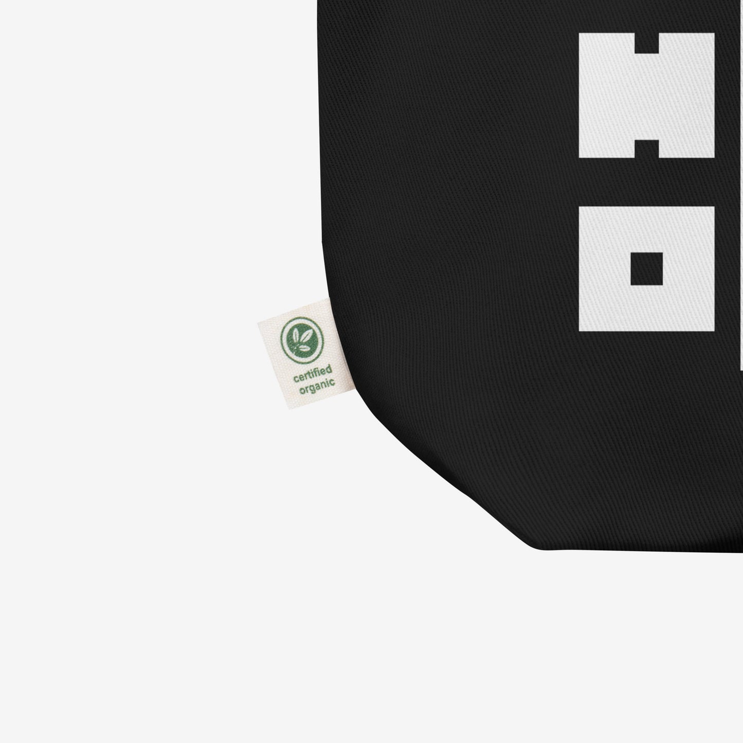 Official KINO Band 'Last Hero' (Последний Герой) album cover art black tote bag. Closeup details. From kinoband.com