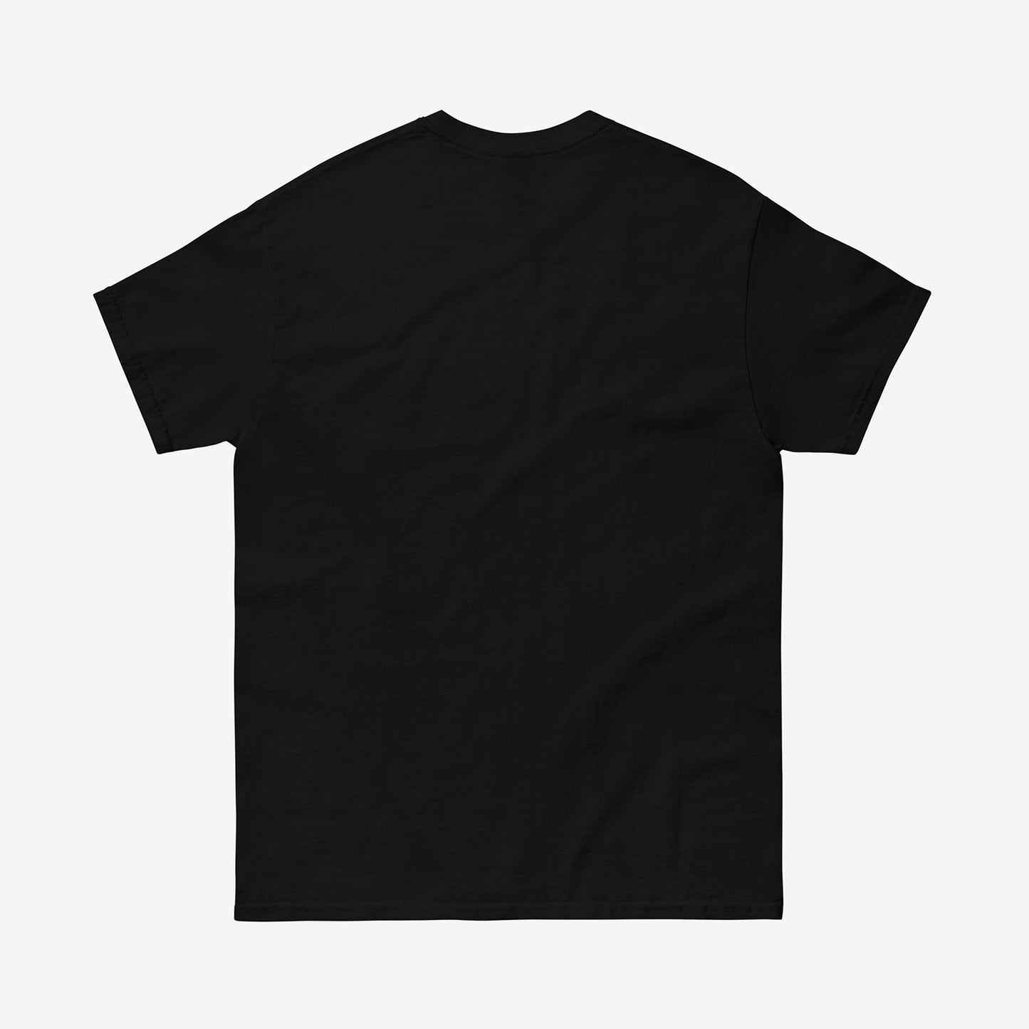 Black T-shirt with rare Viktor Tsoi artwork. Back side. Official merch from www.kinoband.com