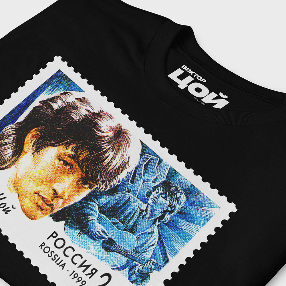 Unisex T-Shirt with Viktor Tsoi Gruppa Kino band face Soviet rock