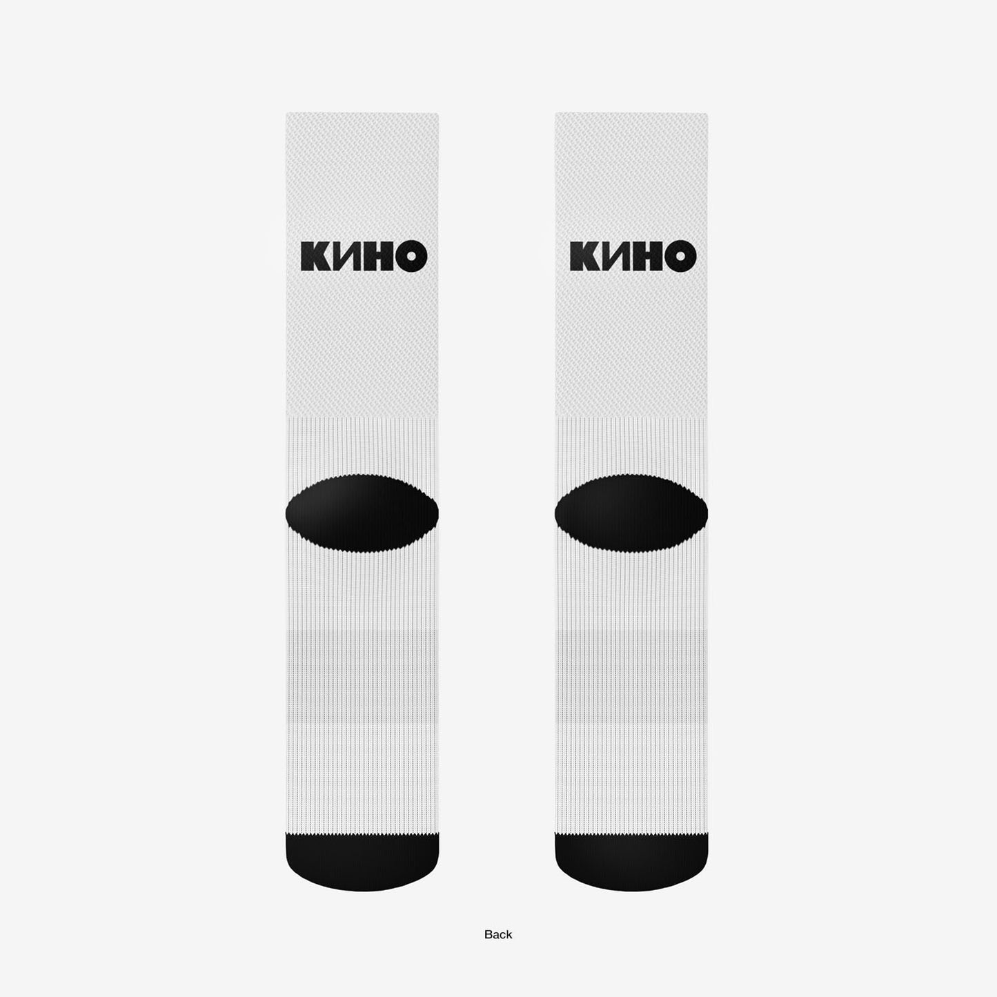 White socks KINO band. Official Viktor Tsoi merch from www.kinoband.com
