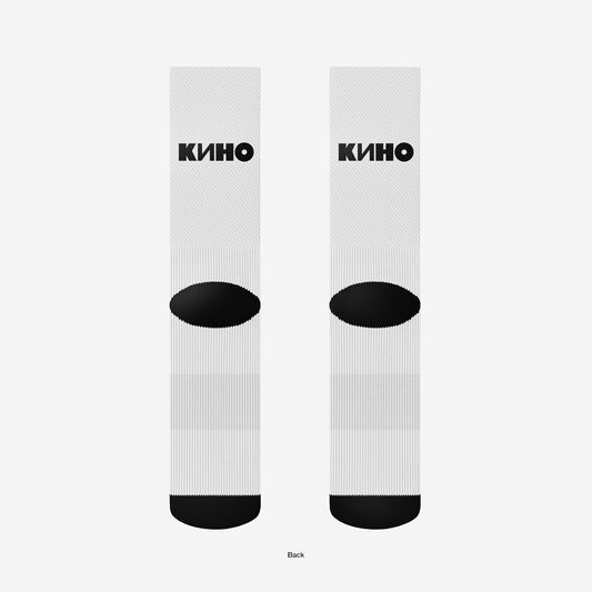 White socks KINO band. Official Viktor Tsoi merch from www.kinoband.com