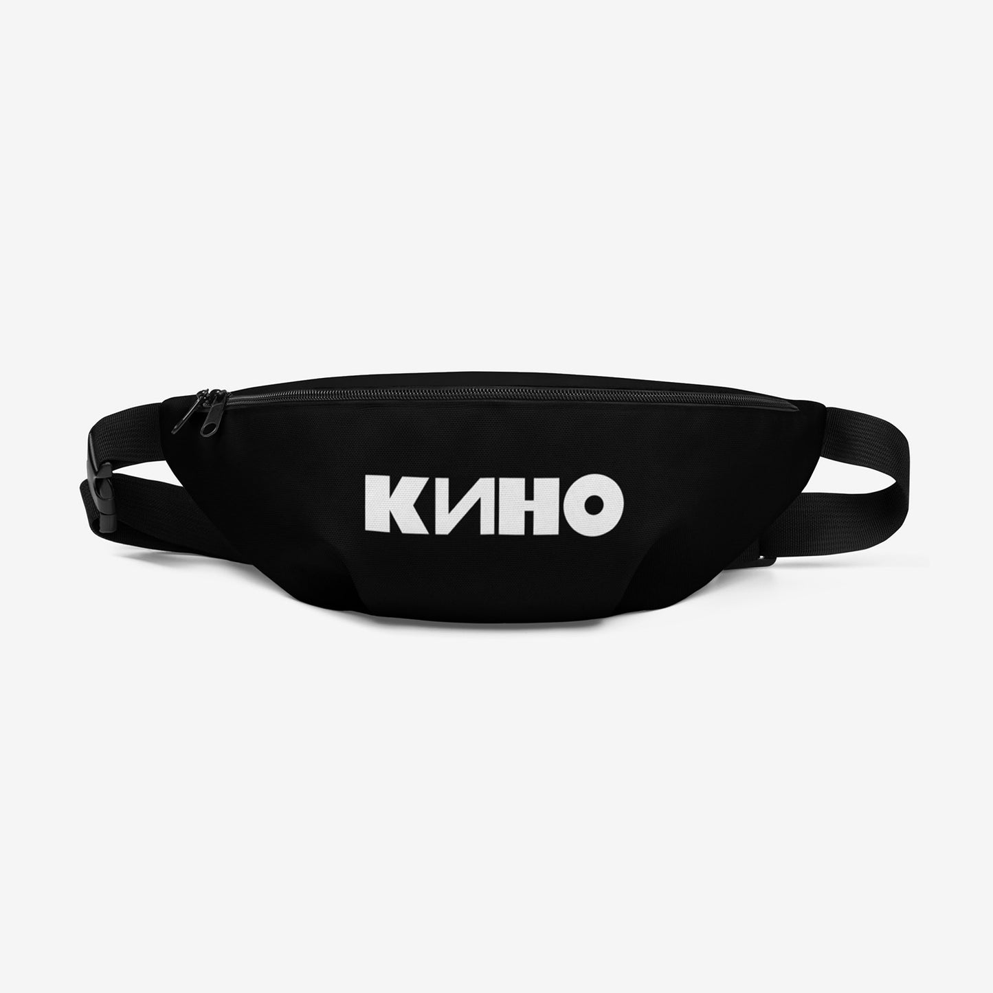 Official KINO band black shoulder bag. Front side. www.kinoband.com