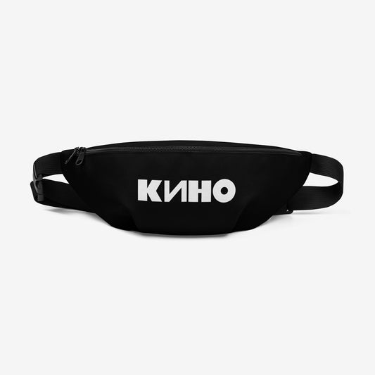 Official KINO band black shoulder bag. Front side. www.kinoband.com