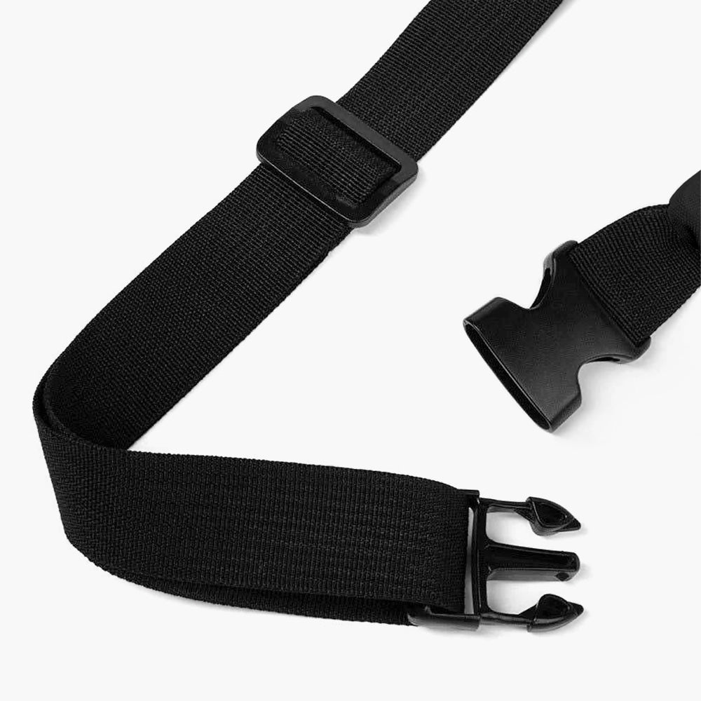 Official KINO band black shoulder bag. Strap details photo. www.kinoband.com