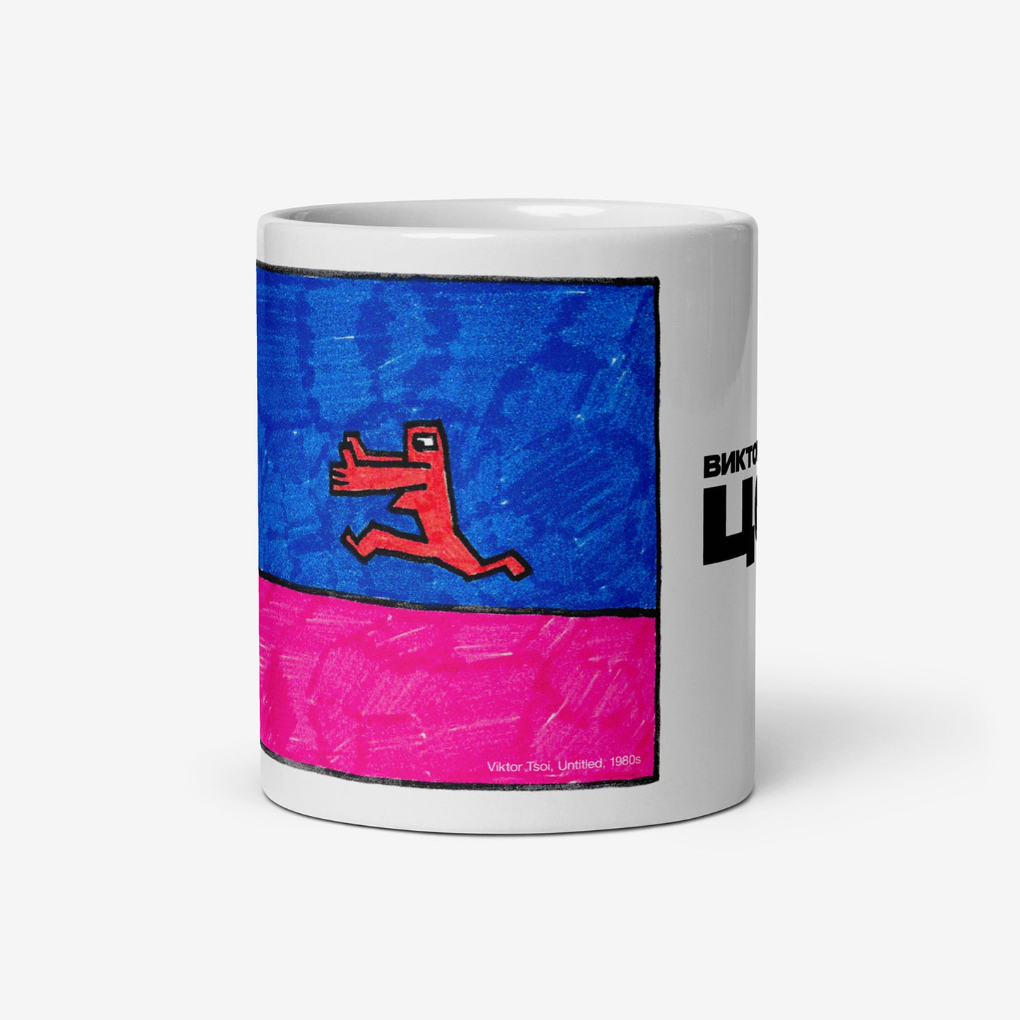 KINO Band Mug – Viktor Tsoi 1980s Painting