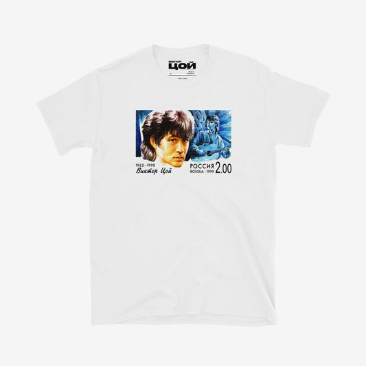 Unisex T-Shirt with Viktor Tsoi Gruppa Kino band face Soviet rock