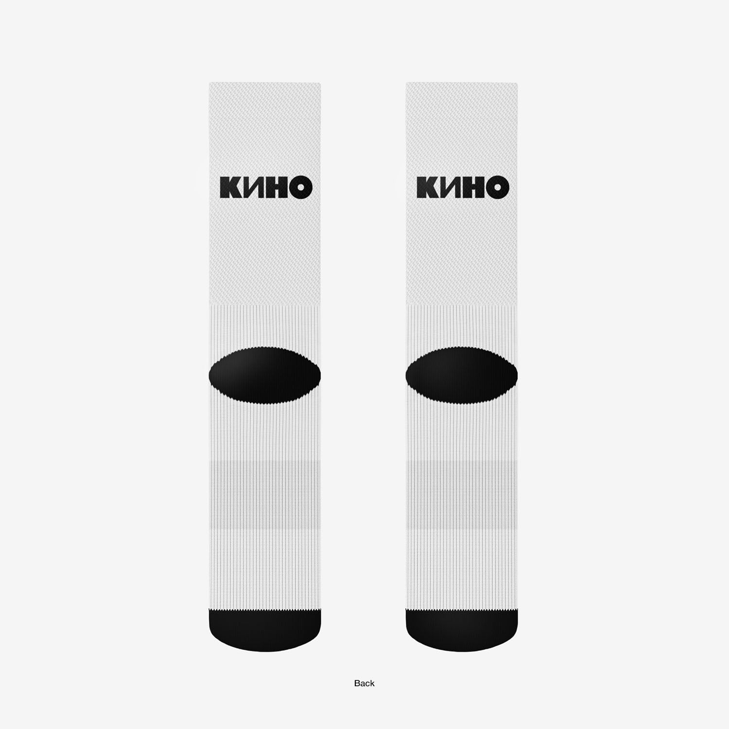 White socks KINO band. Official Viktor Tsoi merch from www.kinoband.com
