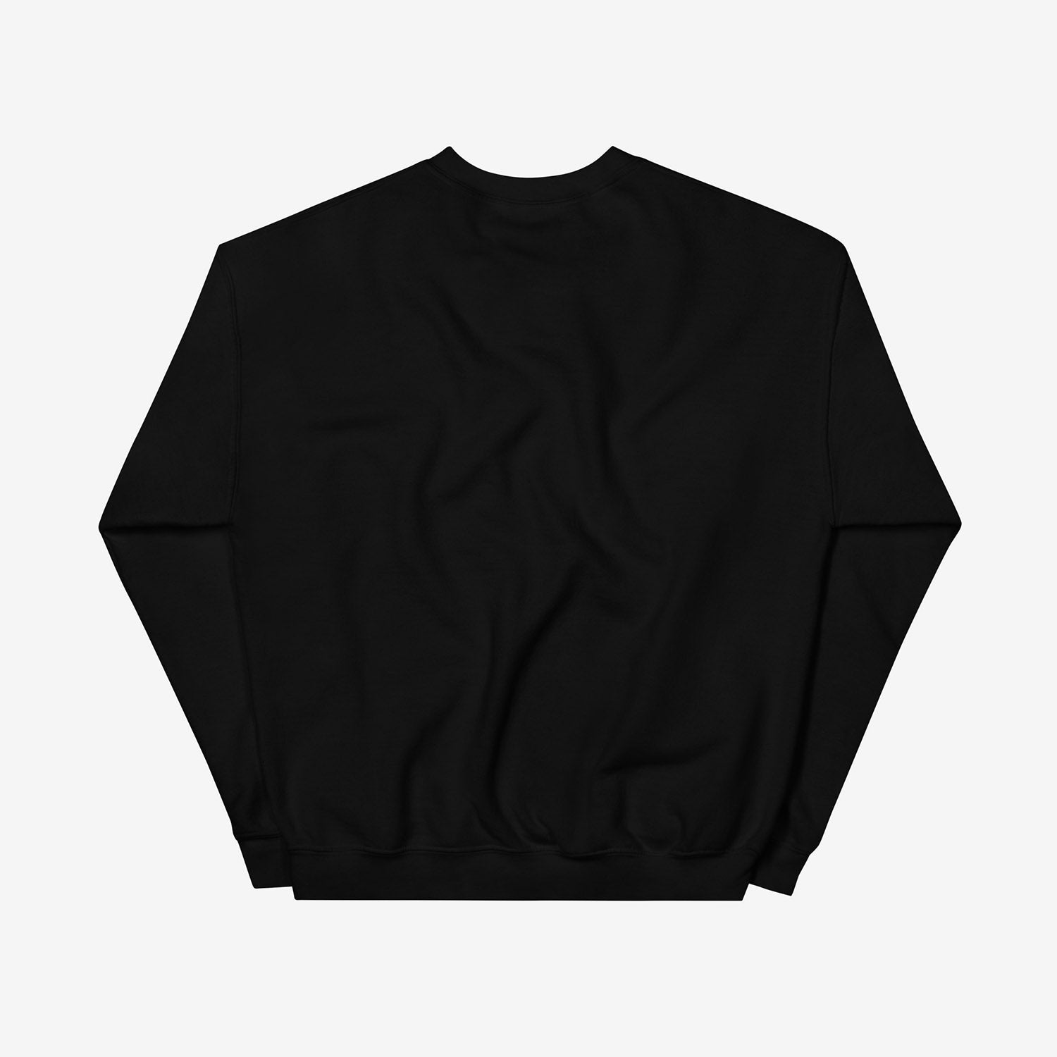 Official KINO band black unisex sweatshirt with subtle yellow eclipsed sun graphic on chest from KINO album “Звезда по имени Солнце” (A Star called Sun). Back side. www.kinoband.com