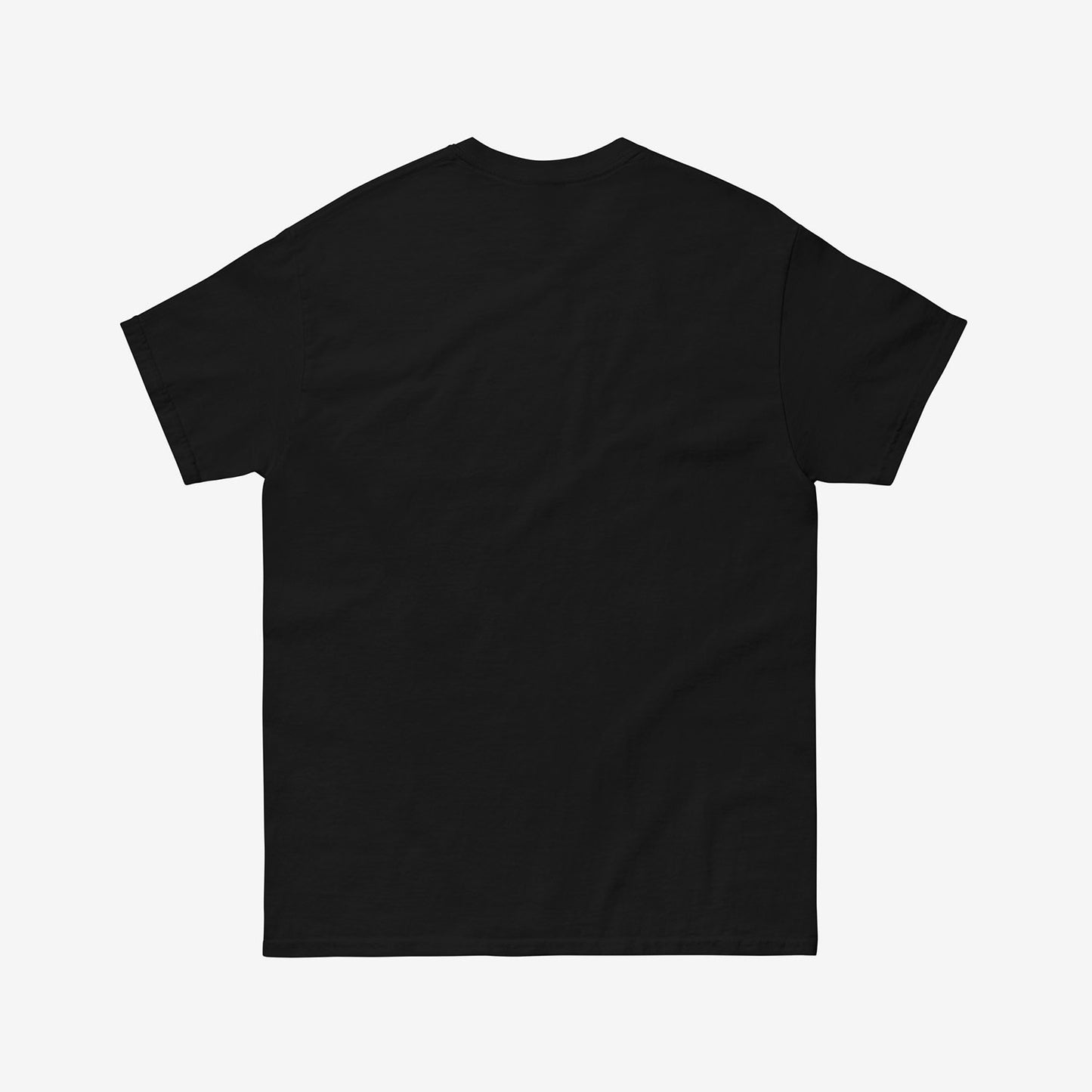 Official KINO band unisex black shirt with iconic album artwork Zvezda (A Star Called Sun). Back side. www.kinoband.com